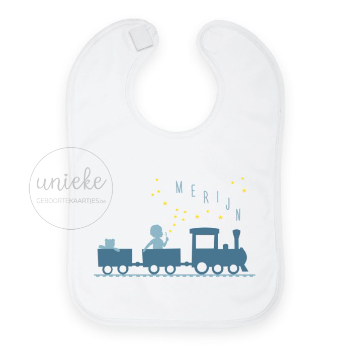 Slabbetje passend bij het kaartje van Merijn