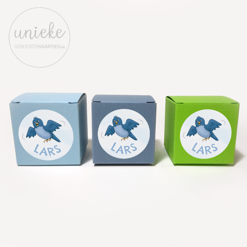 Assortiment doosjes bij kaartje Lars