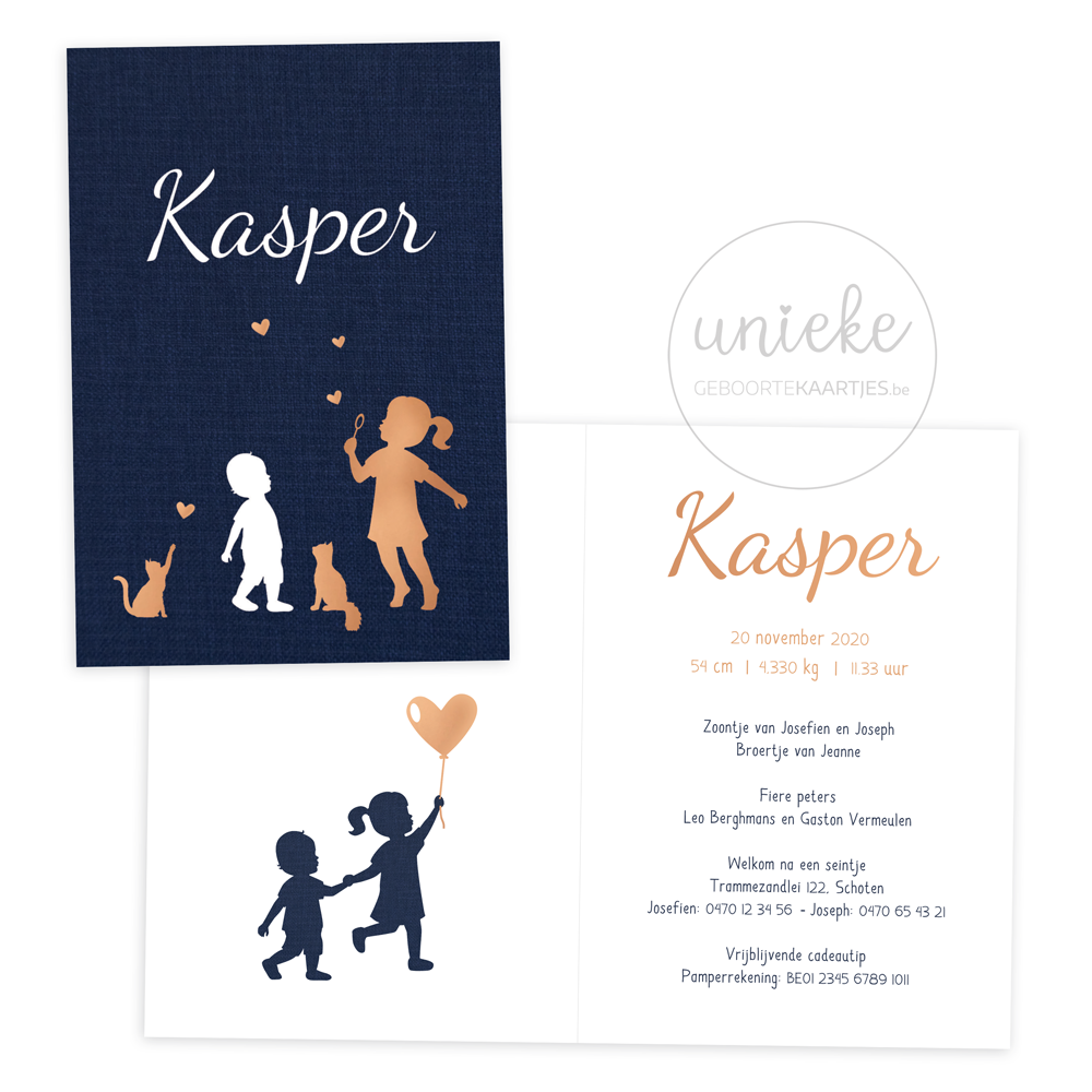 Geboortekaartje van Kasper