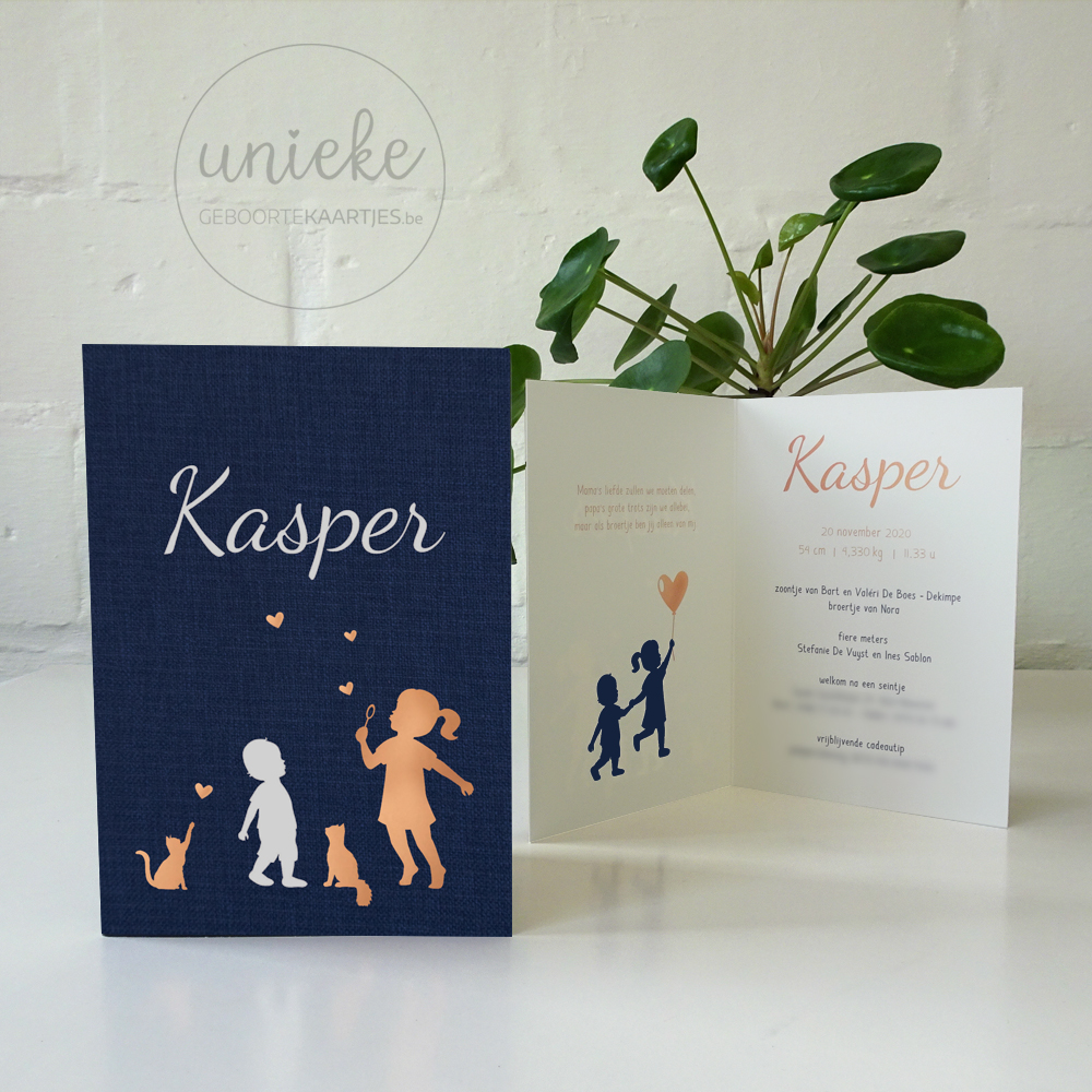 Foto van het kaartje van Kasper