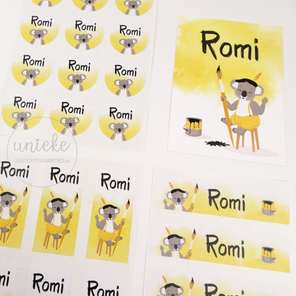 Romi Verschillende Stickers