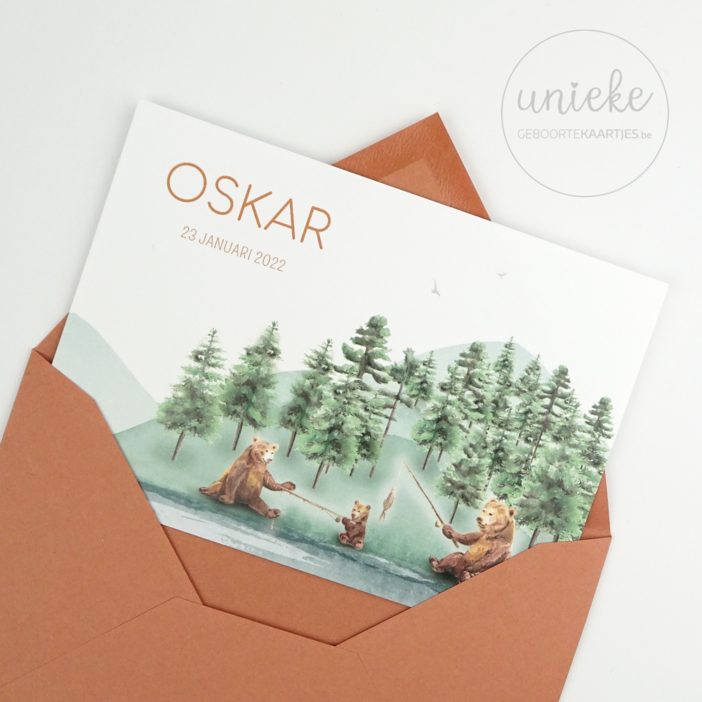 Geboortekaartje Oskar Geboortekaartje van Oskar