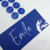 Geboortekaartje van Emile met stickers