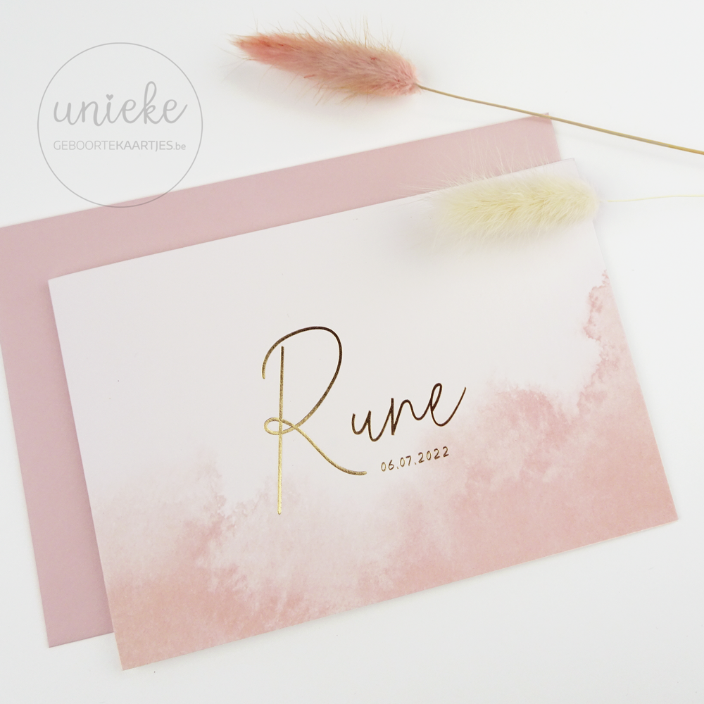 Foto Geboortekaartje Rune Geboortekaartje van Rune