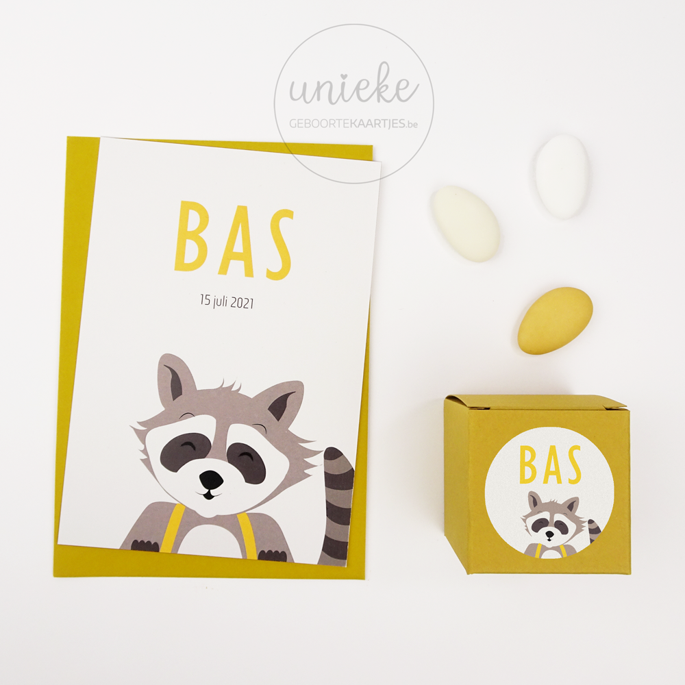 Ronde sticker van Bas