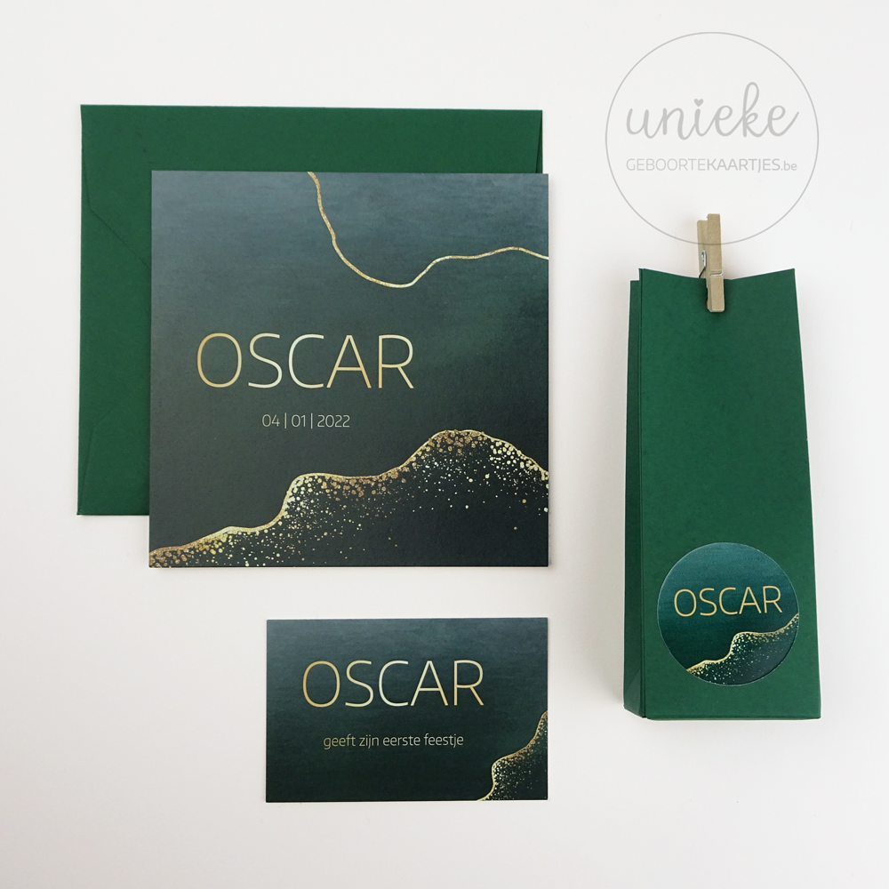 Oscar Geboortekaartje En Babyborrelkaartje Oscar Geboortekaartje En Babyborrelkaartje