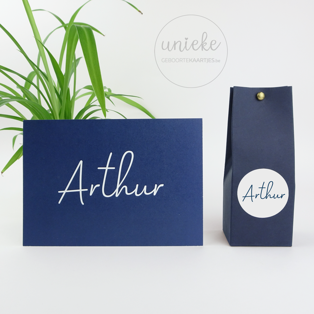 Ronde sticker van Arthur