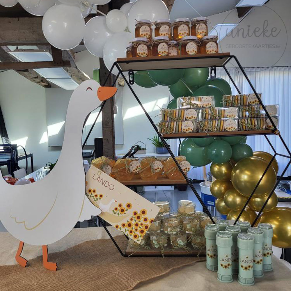 Foto van de doopsuikerpresentatie van Lando