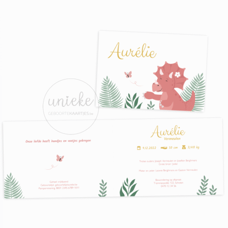 Dubbele versie van het kaartje van Aurelie
