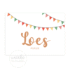 Voorkant van het kaartje van Loes