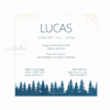 De achterkant van het geboortekaartje van Lucas