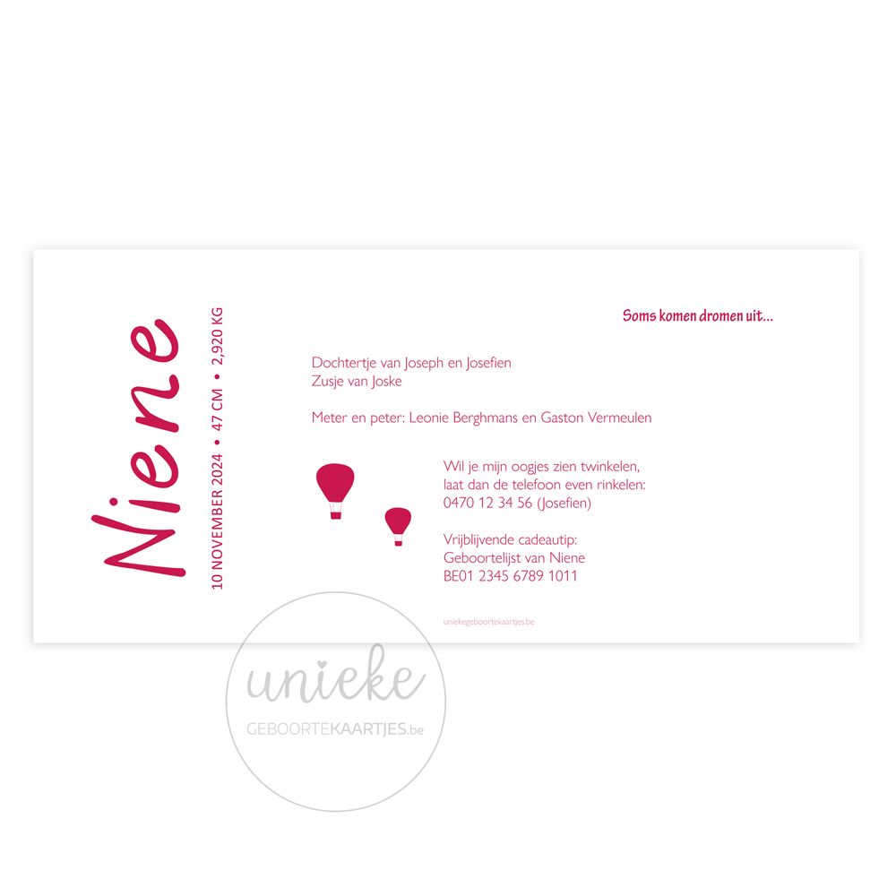 geboortekaartje-niene-wereld-achterkant De achterkant van het geboortekaartje van Niene met wereldkaart