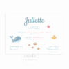 geboortekaartje-juliette-zeedieren-achterkant De achterkant van het geboortekaartje van Juliette met zeedieren
